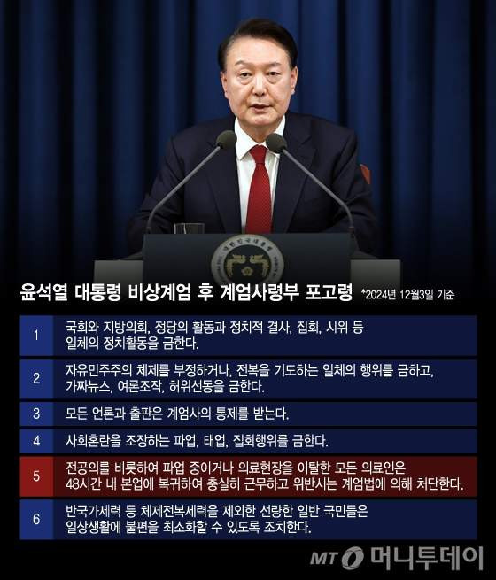 김정환 변호사 윤석열 비상계엄 포고령