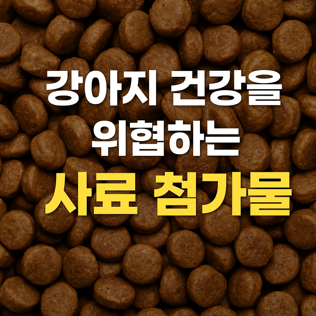 강아지 건강을 위협하는 사료 첨가물