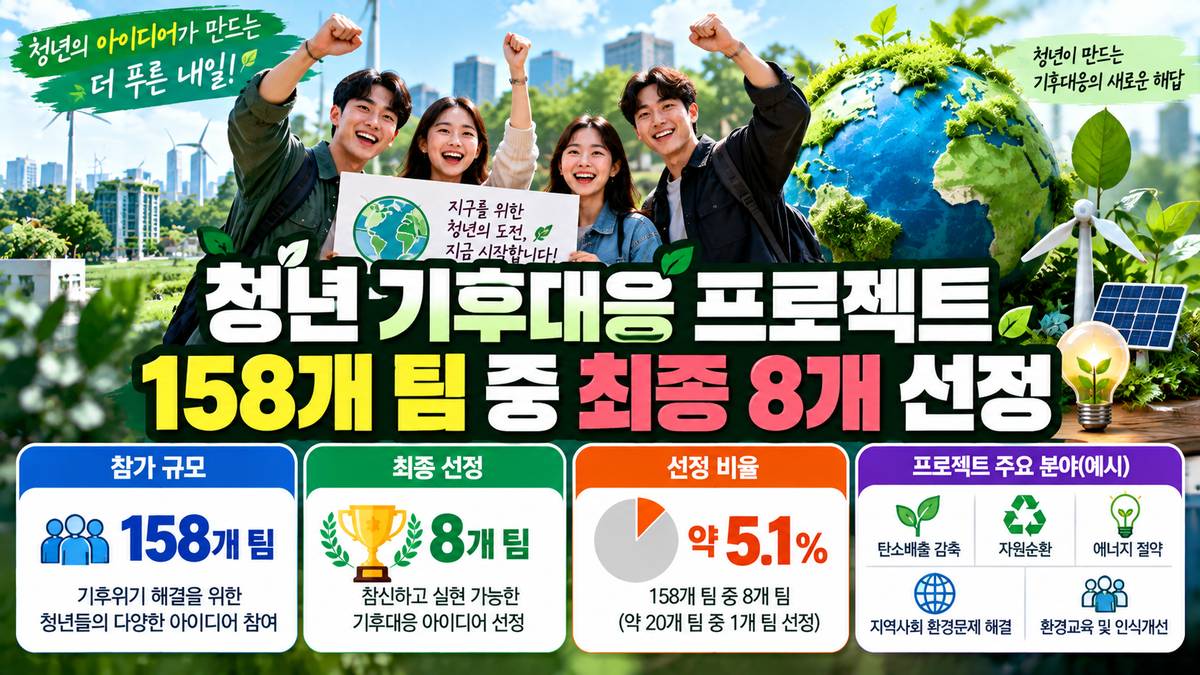 청년 기후대응 158팀 중 8팀 선정 이미지