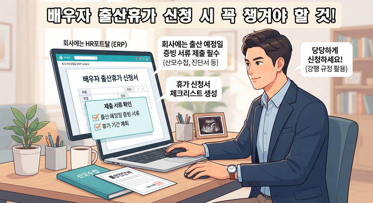 2026 배우자 출산전후휴가 기간 급여 기준 안내_신청 시 꼭 챙겨야 할 것