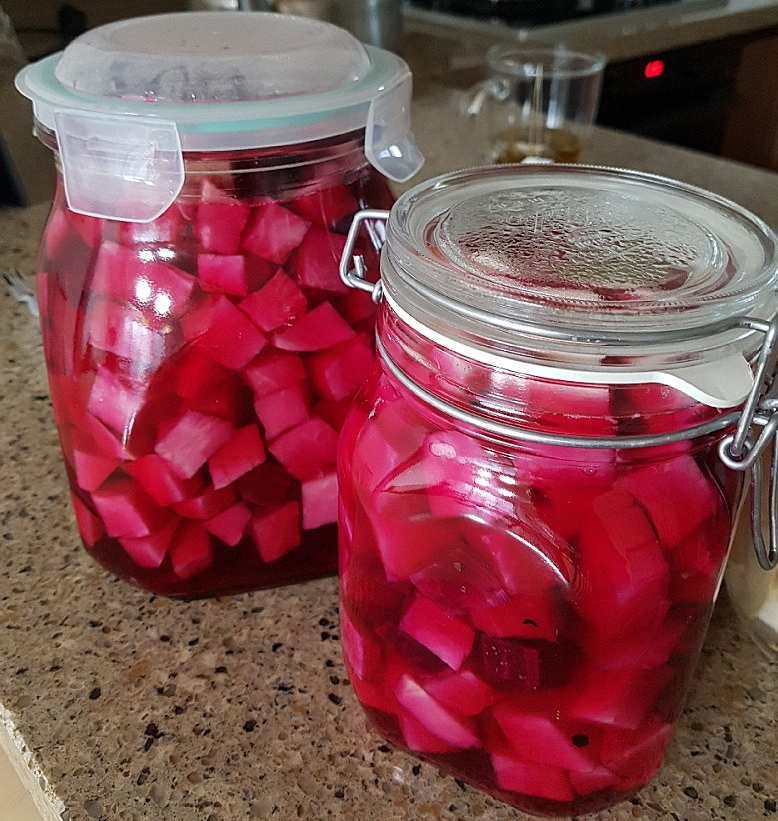 콜라비 깍둑썰기 무 만들기