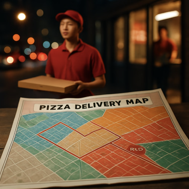 우리 동네 피자 가게의 비밀 지도