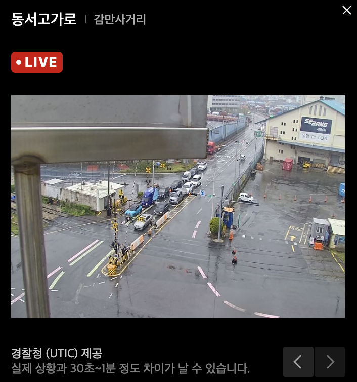 동서고가로 교통상황