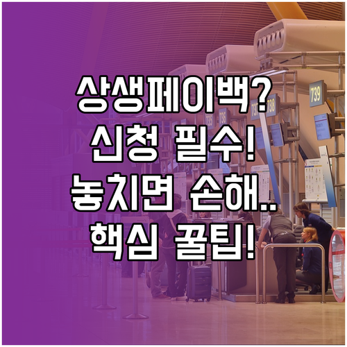 상생페이백 신청부터 환급까지, 단계별..