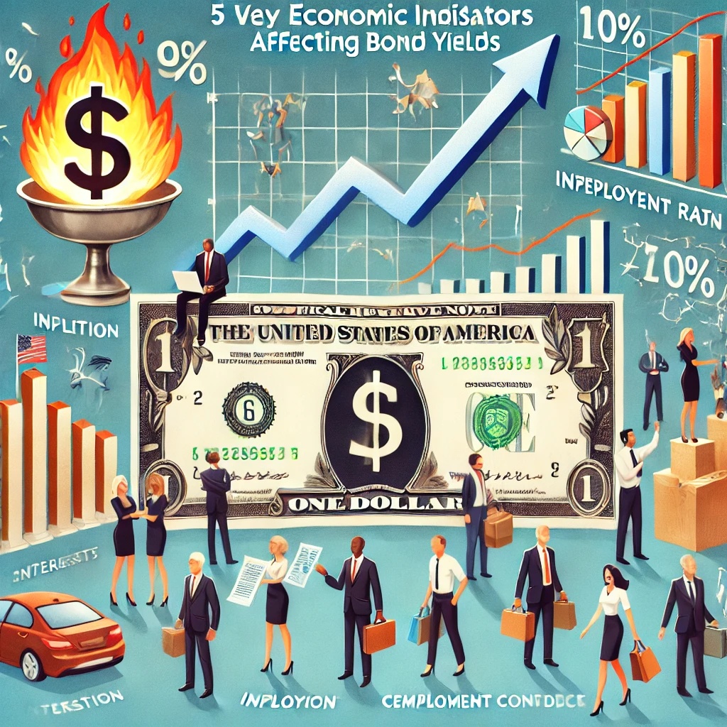 채권 금리와 경제지표와 관련된 이미지