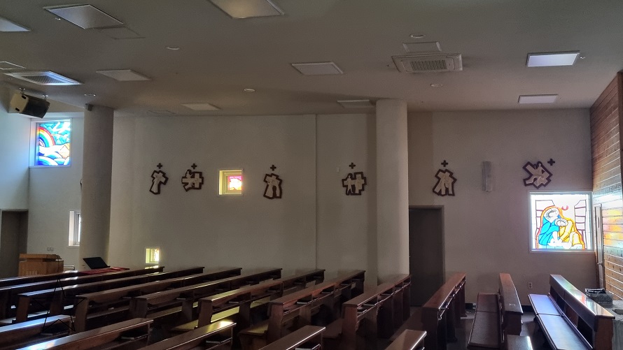 남밀양성당 스테인드글라스 사진, 십자가의 길 사진