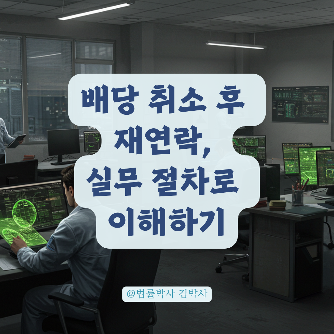 사이버범죄 수사 배당 취소 후 다시 연락 온 이유, 실무 흐름으로 정리해봅니다.