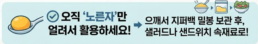 삶은 계란 보관법