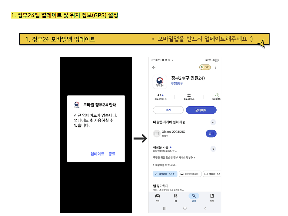 주민등록 사실조사 비대면 참여 방법