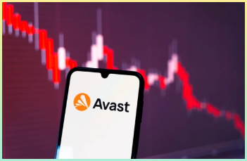 Avast 로고가 표시된 스마트폰.