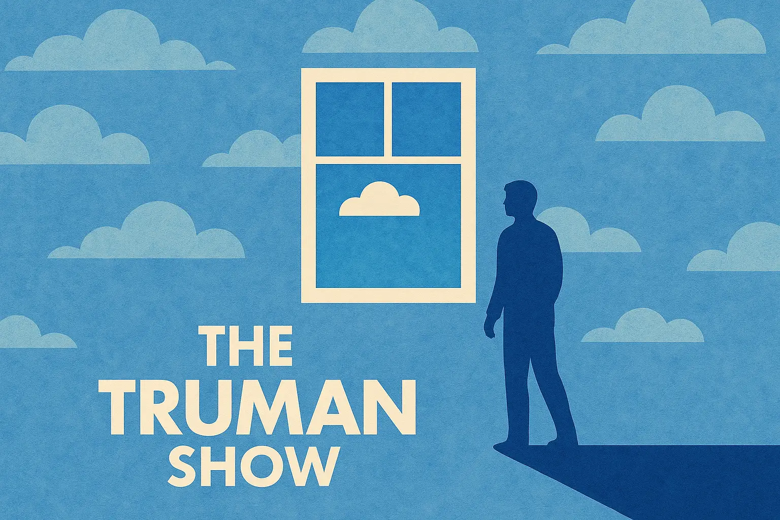 영화 트루먼쇼 일러스트 이미지