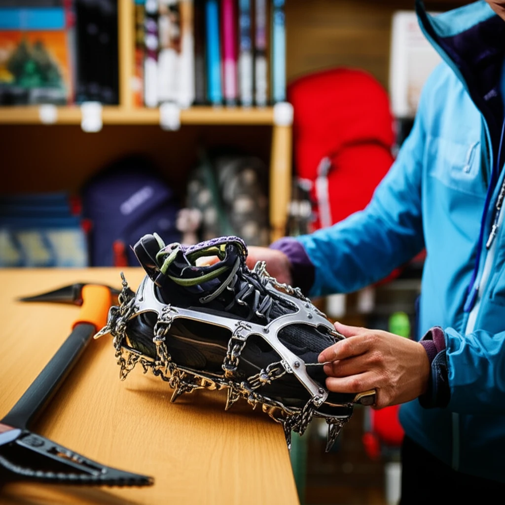 빙판길 안전을 위한 아이젠 피켈 종류..