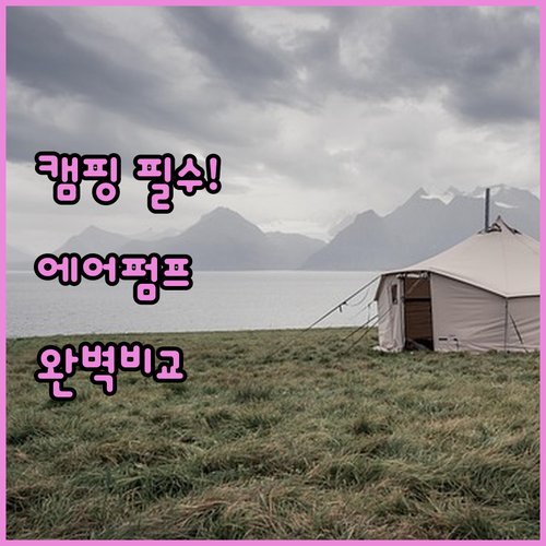 캠핑 에어펌프 추천 및 맥스펌프 로티..