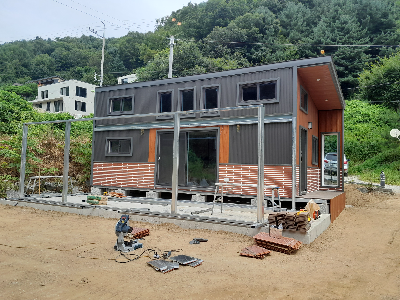 10평 이동형 주택 외부