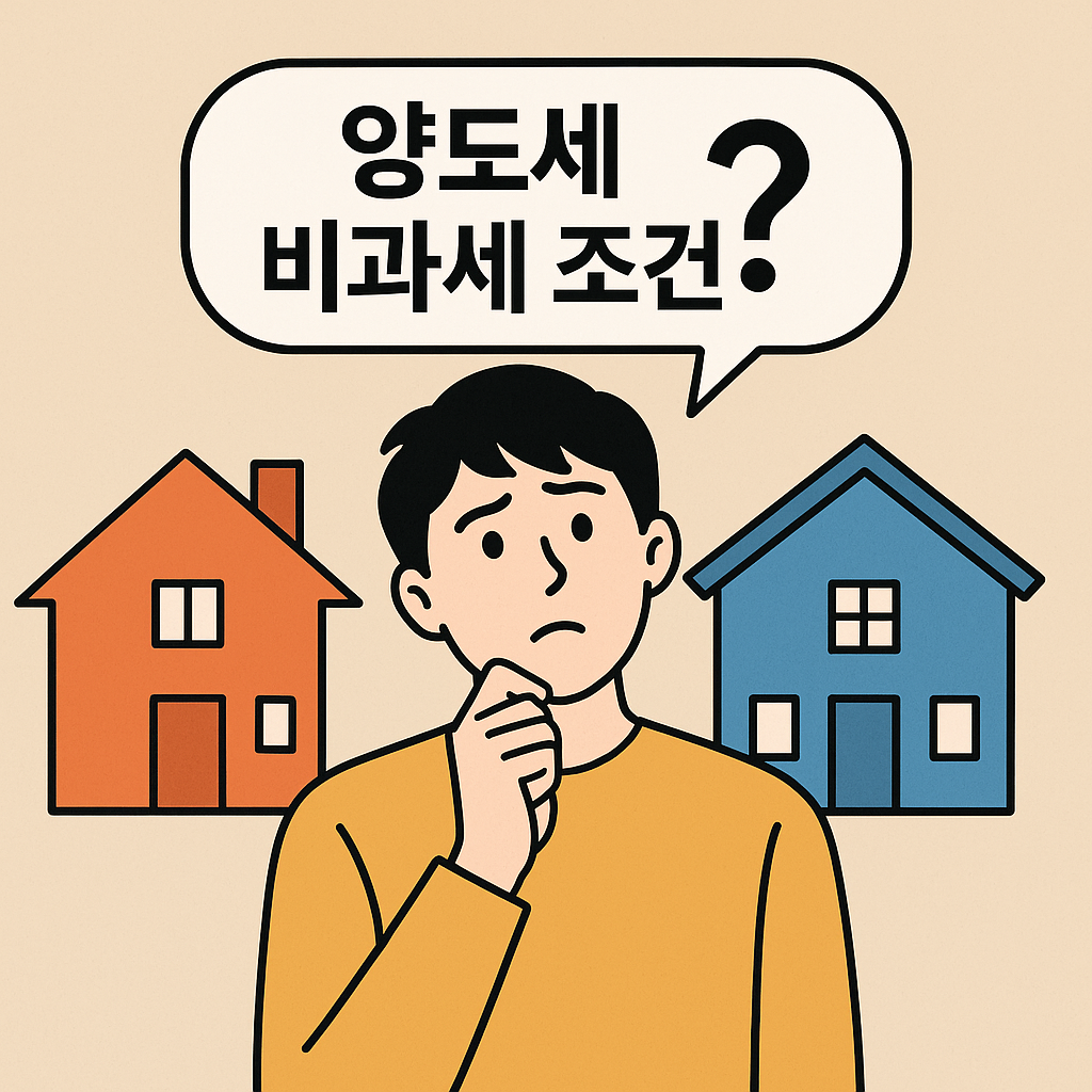 1가구 1주택 아파트 양도세 비과세 조건 및 2025 조정대상지역