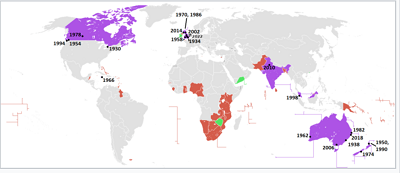 코먼웰스-게임-개최지-지도