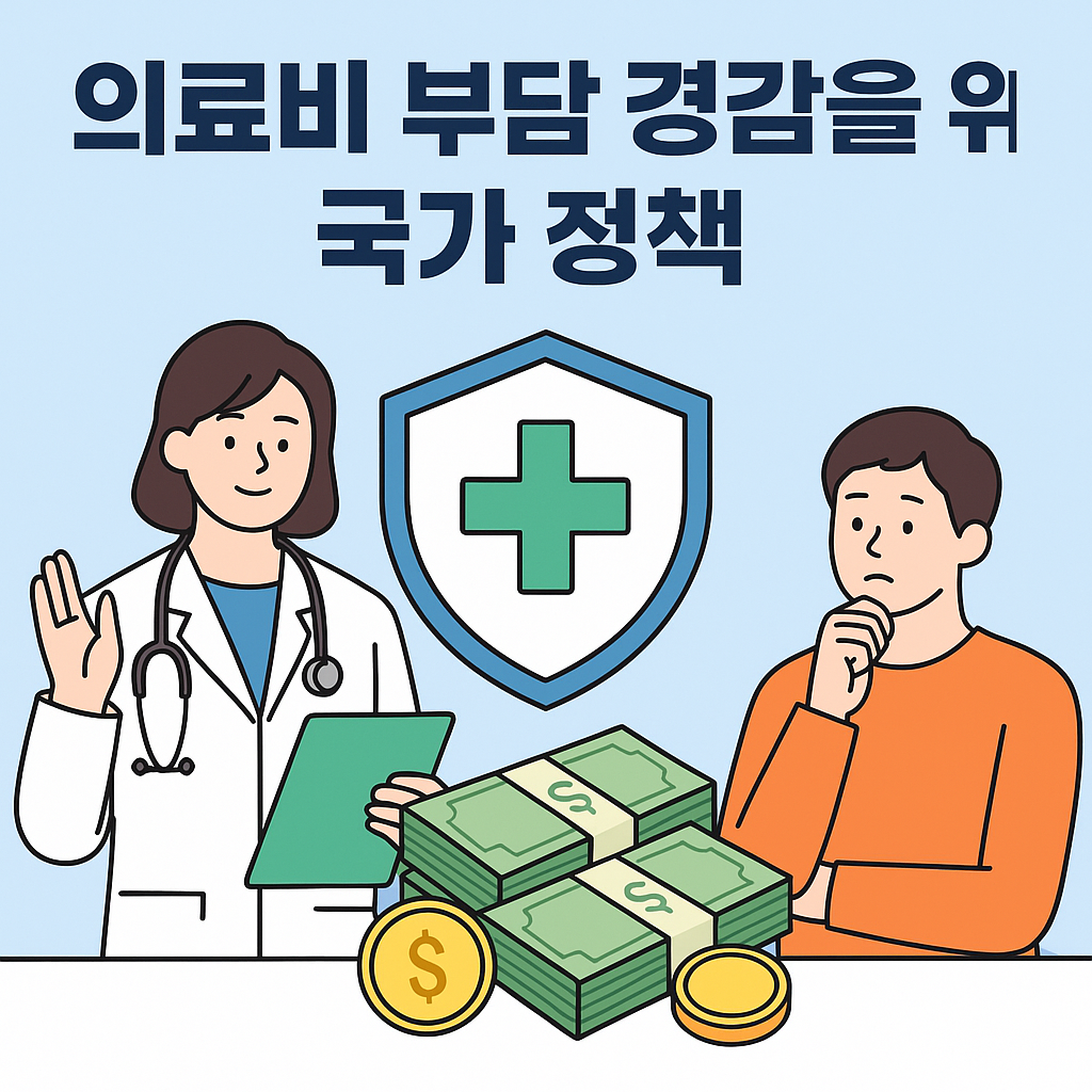 의료비 부담 경감을 위한 국가 정책 포스터 이미지