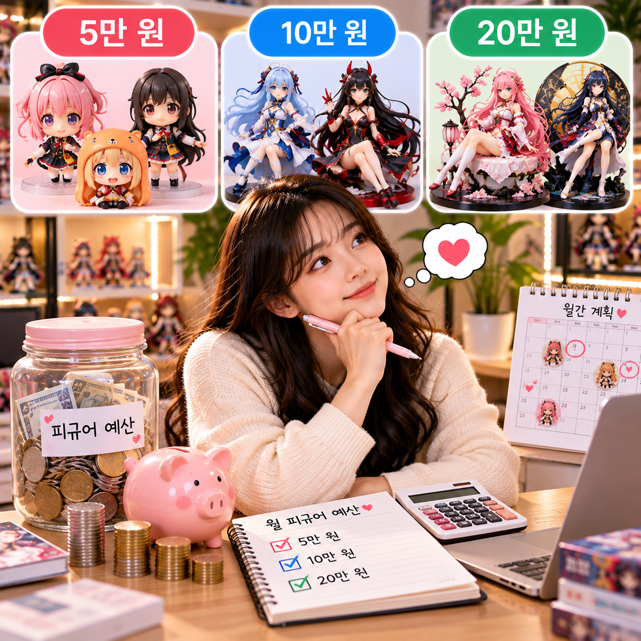 월 피규어 구매 예산 정하는 방법