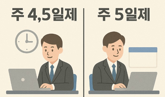 주 4.5 일제 VS 주 5일제