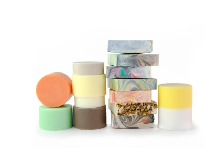 여러 종류의 비누들