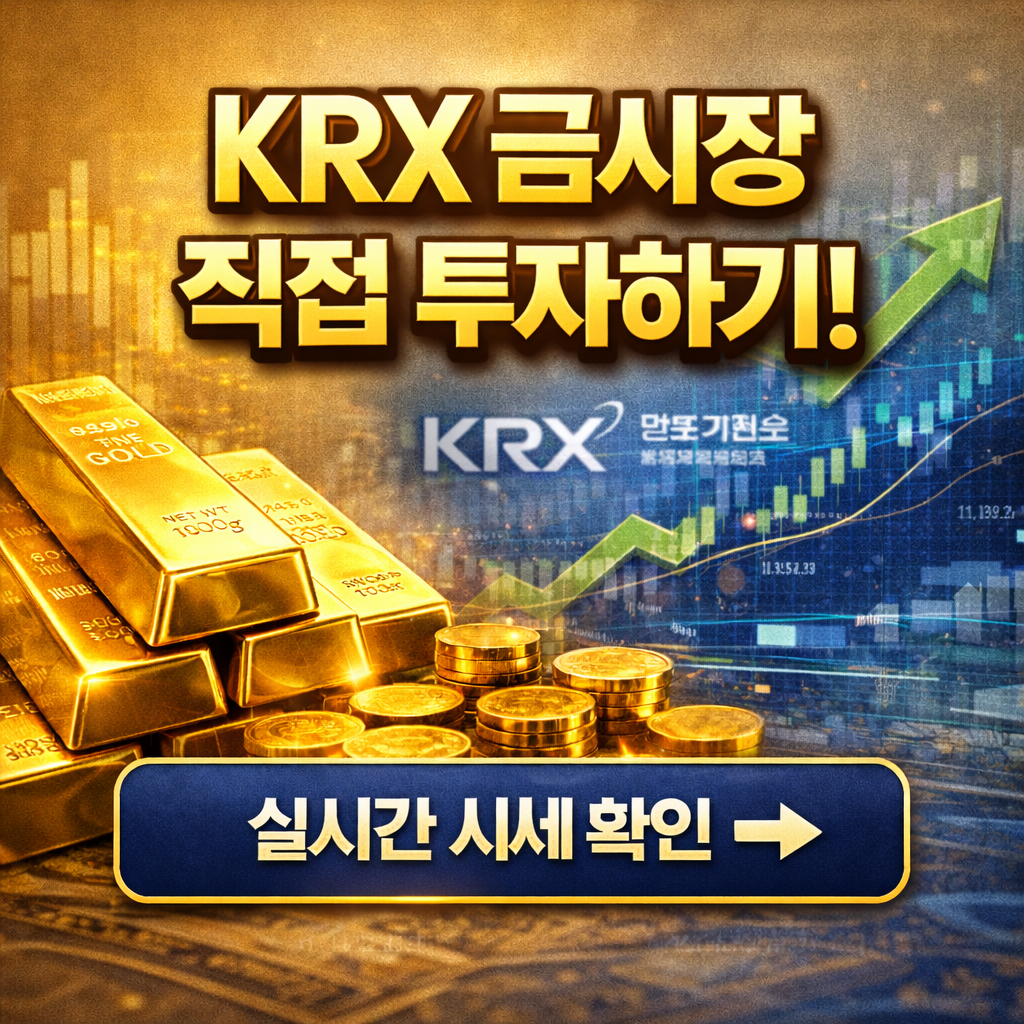KRX 금시장 직접 투자 방법｜2026년 최신 금 현물 매매 절차 총정리