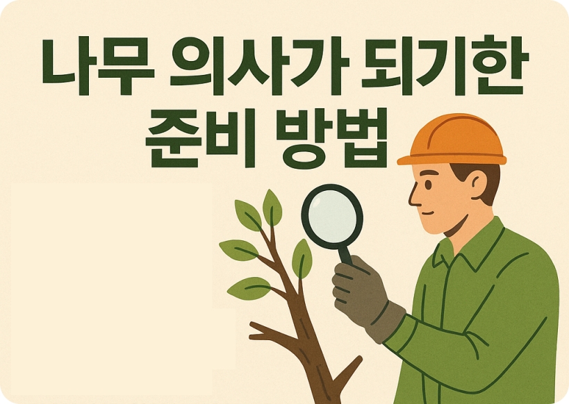 나무의사 되는법 돈되는 자격증