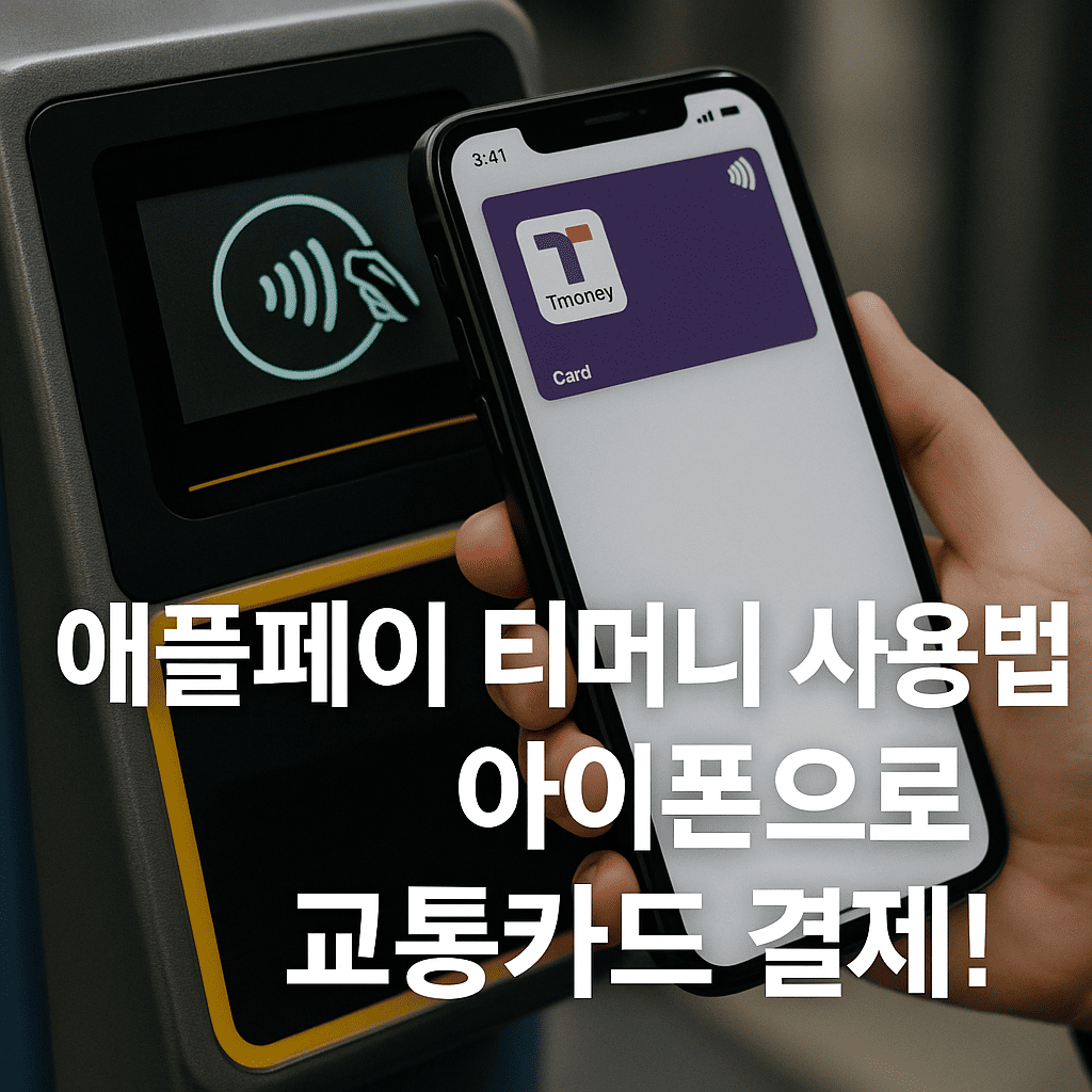 애플페이 티머니 사용법 완벽 정리: 아이폰 교통카드 등록부터 결제까지