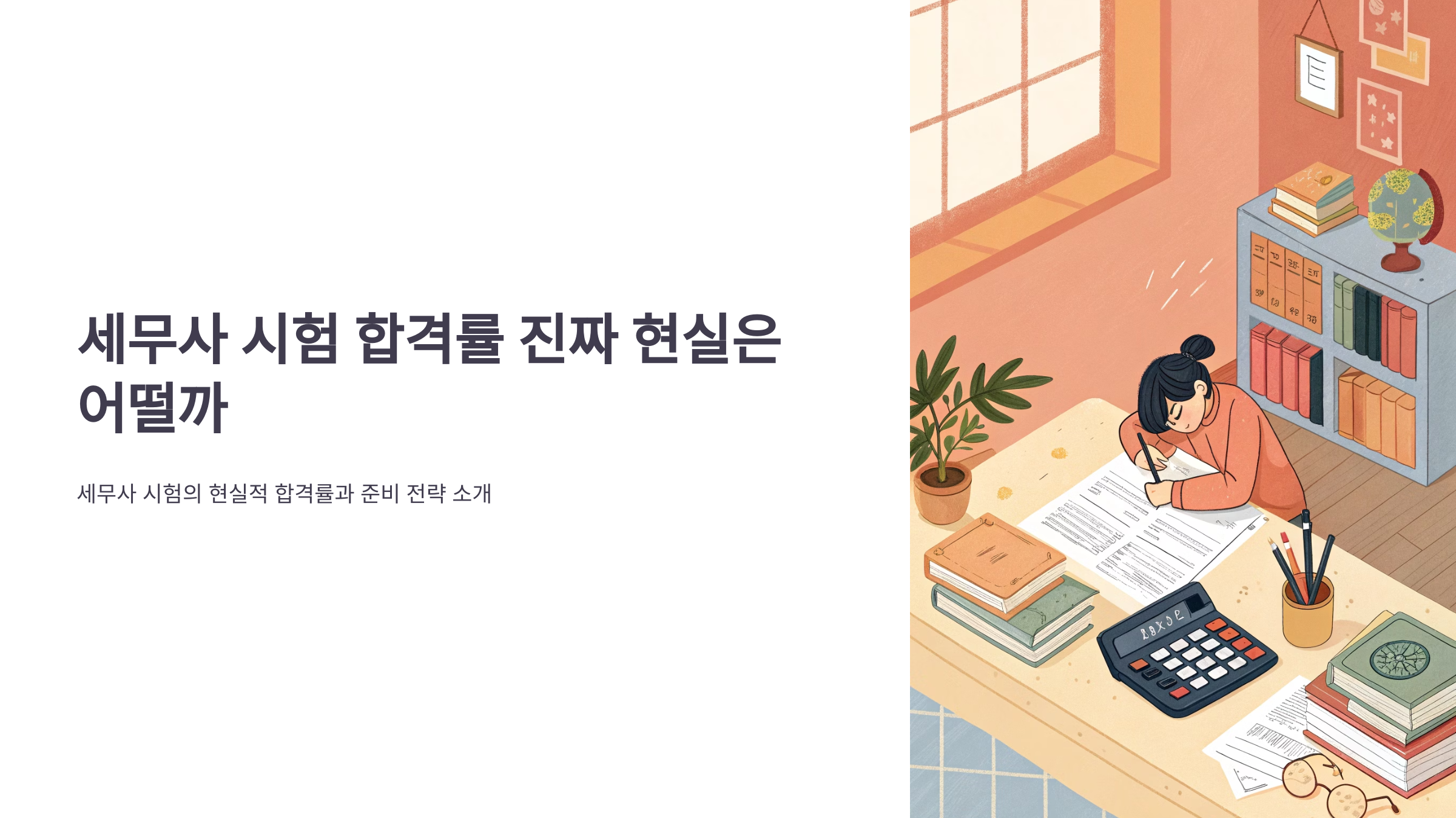 세무사 시험 합격률 진짜 현실은 어떨까