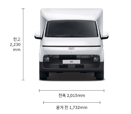 현대자동차 전기 ST1 카고·카고 냉동차 가격, 제원, 배터리, 실내, 적재함