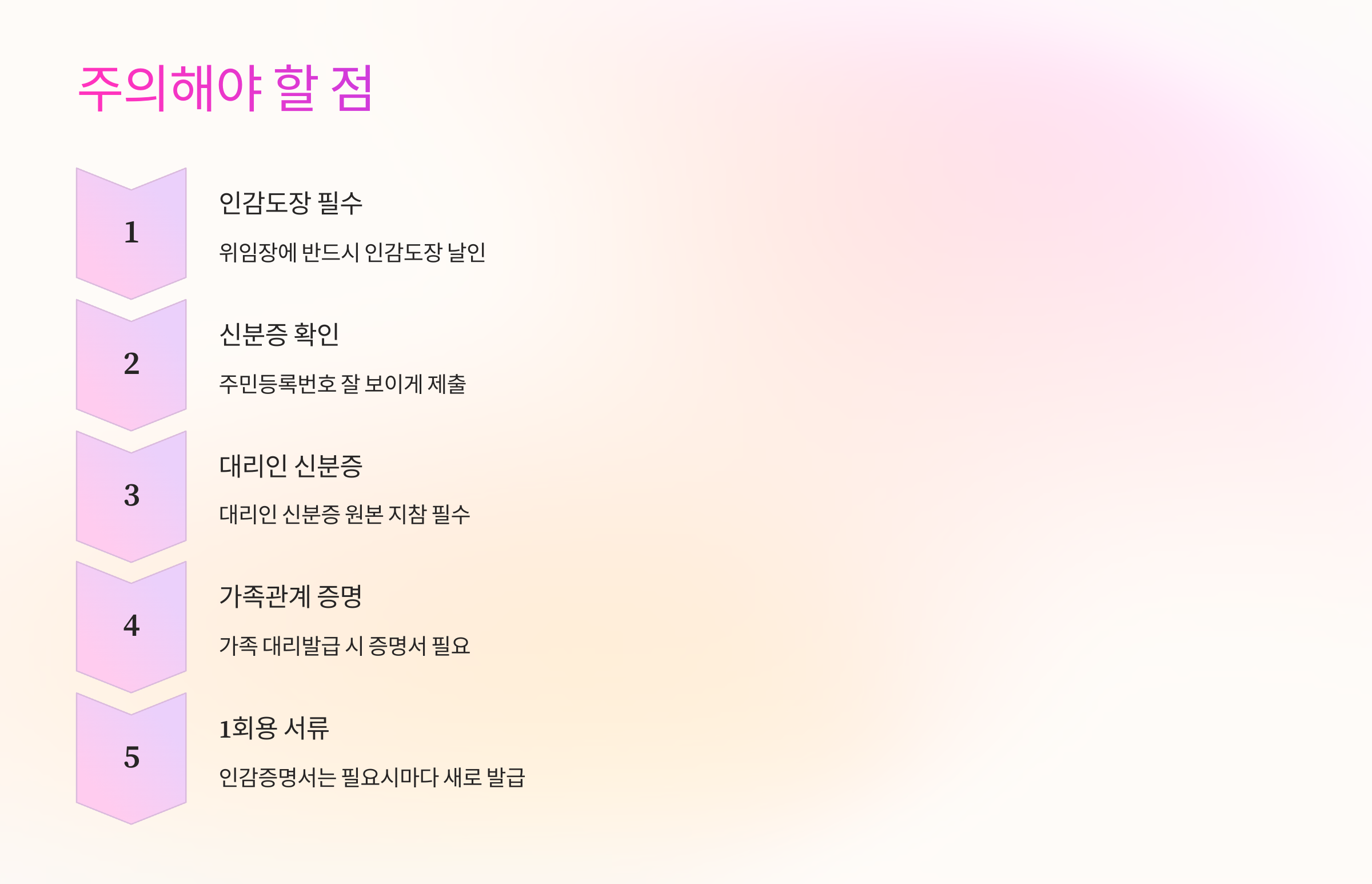 주의해야 할 점 ⚠️