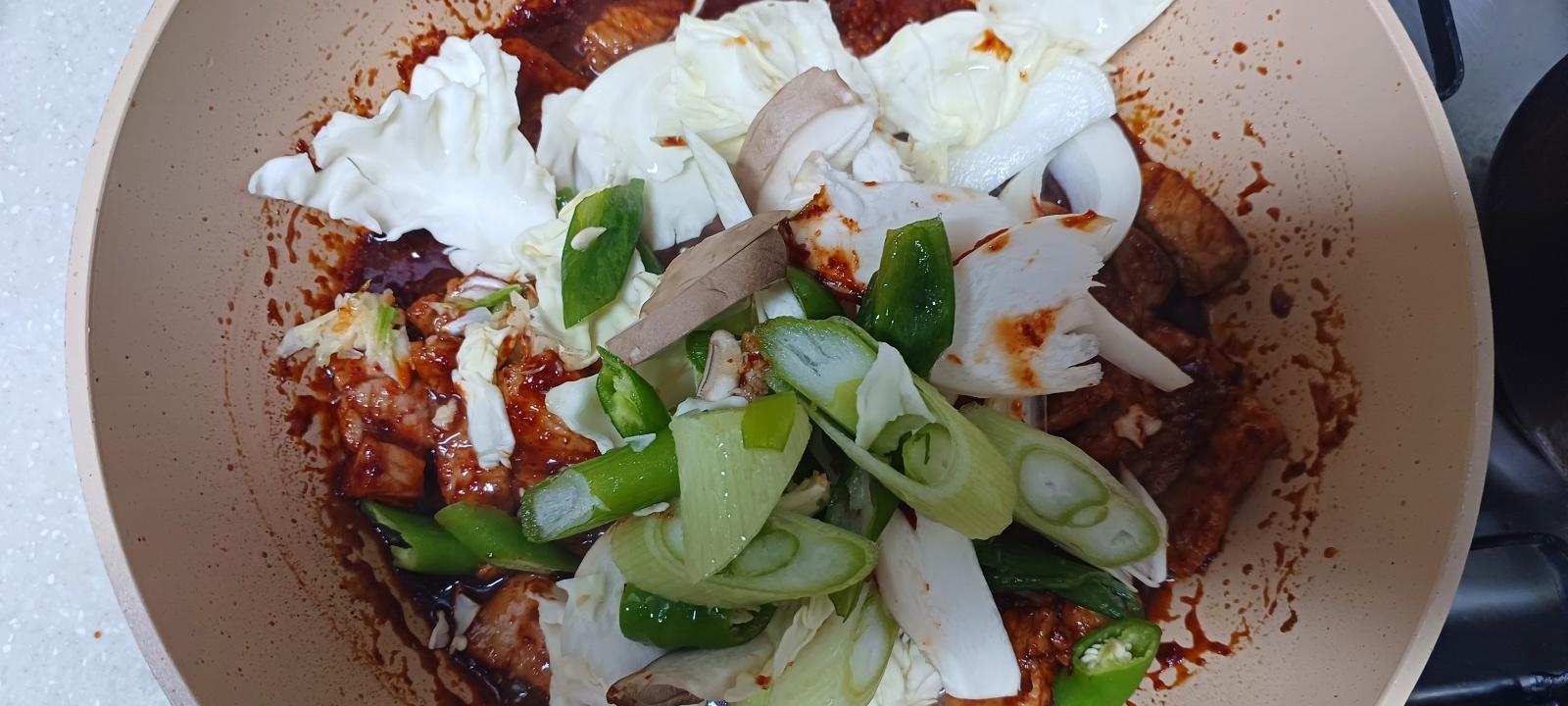 채소 넣기