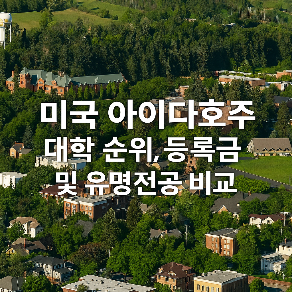 미국 아이다호주 대학 순위, 등록금 및 유명전공 비교