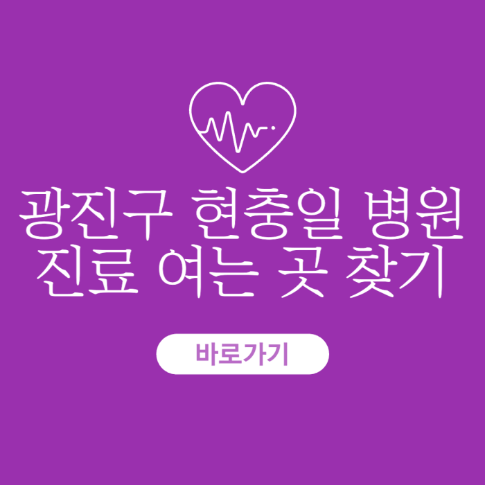 광진구-현충일-병원-진료-여는-곳-찾기