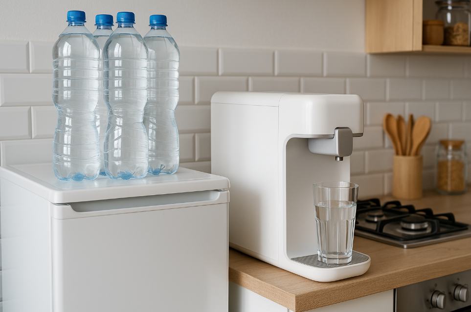 생수와 정수기 비교, 가정용 물 선택, 생수 소비, 정수기 설치