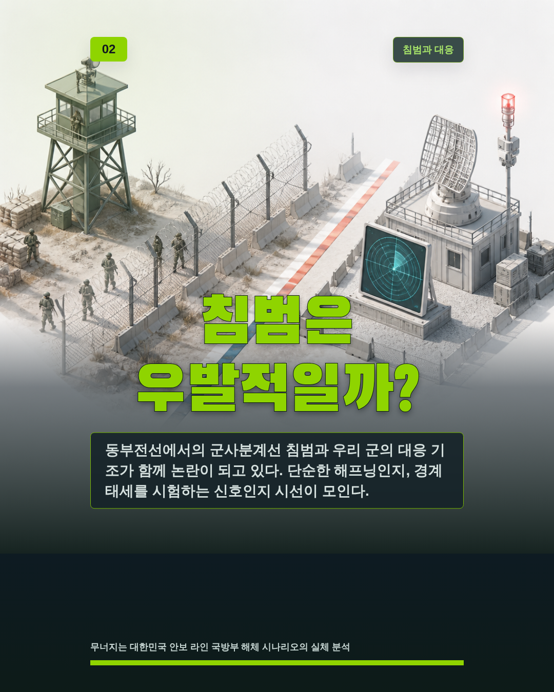 침범은 우발적일까?