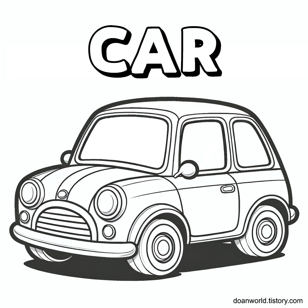 Car Coloring Page