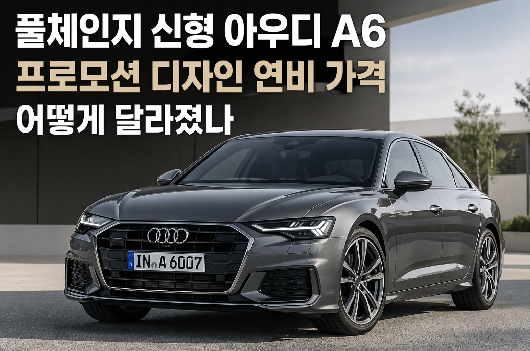신형 아우디 A6 풀체인지, 달라진 디자인 연비 가격 이것만 알면 끝