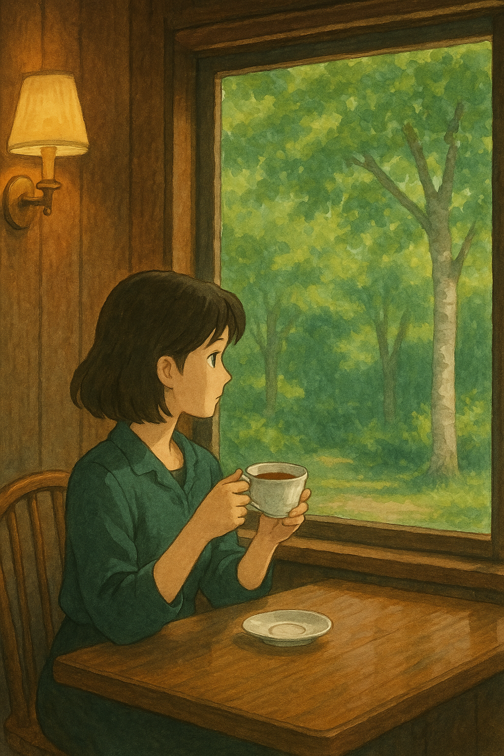 도심 속 작은 여유, 따뜻한 차 한 잔의 쉼표