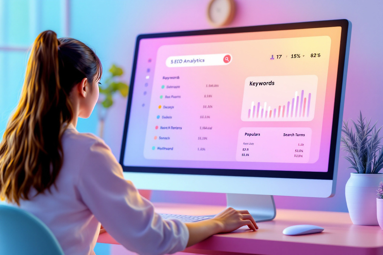 키워드 리서치 하는 모습