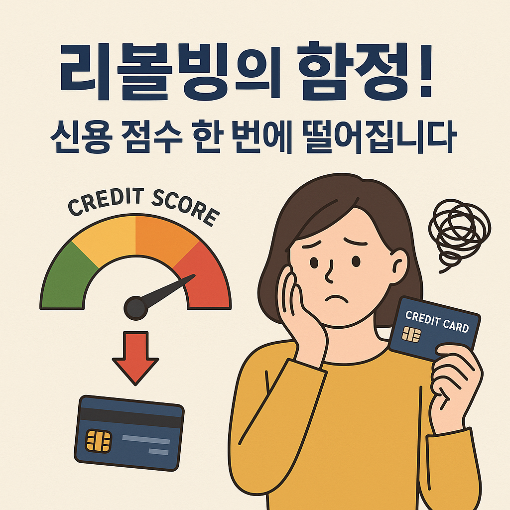 리볼빙의 함정! 신용 점수 한 번에 떨어집니다