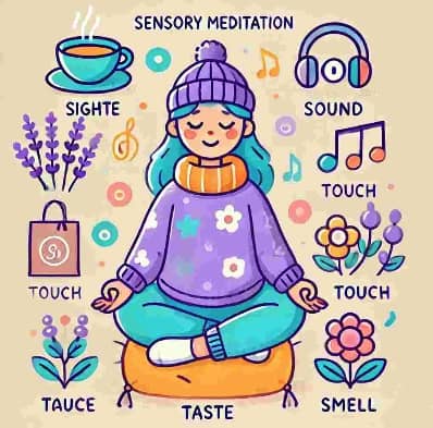 스트레스 해소를 위한 감각 명상