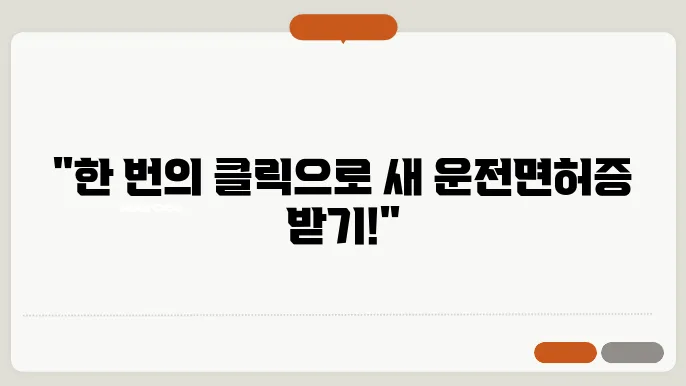 운전면허증 재발급