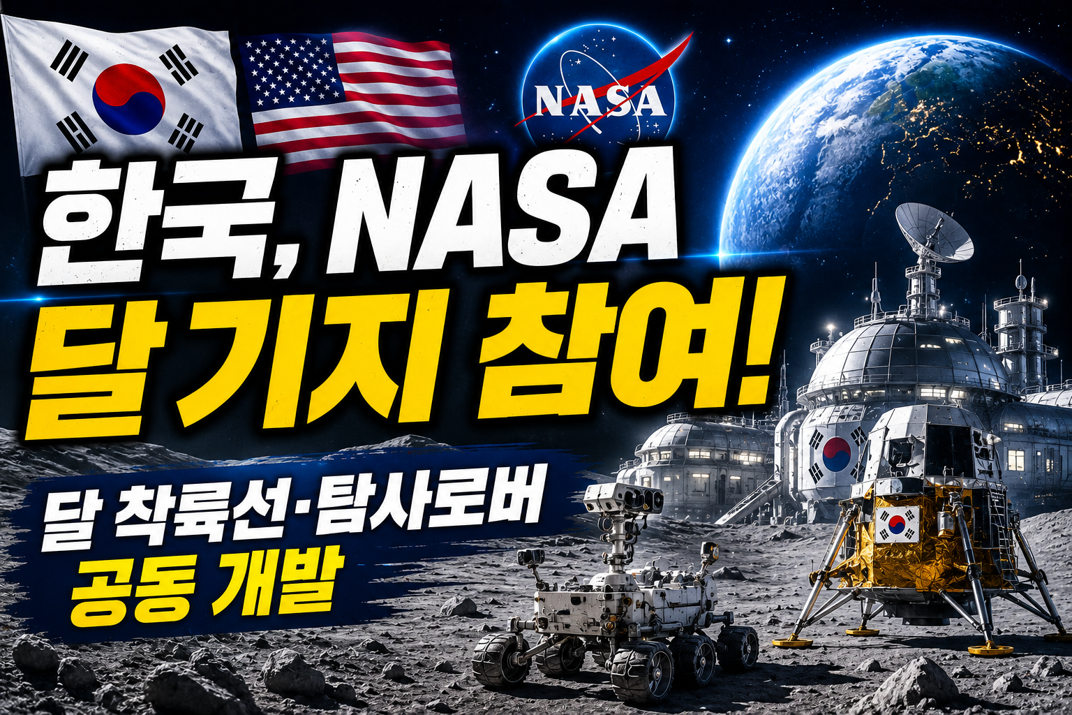 한국, NASA 달 기지 프로젝트 본격 참여