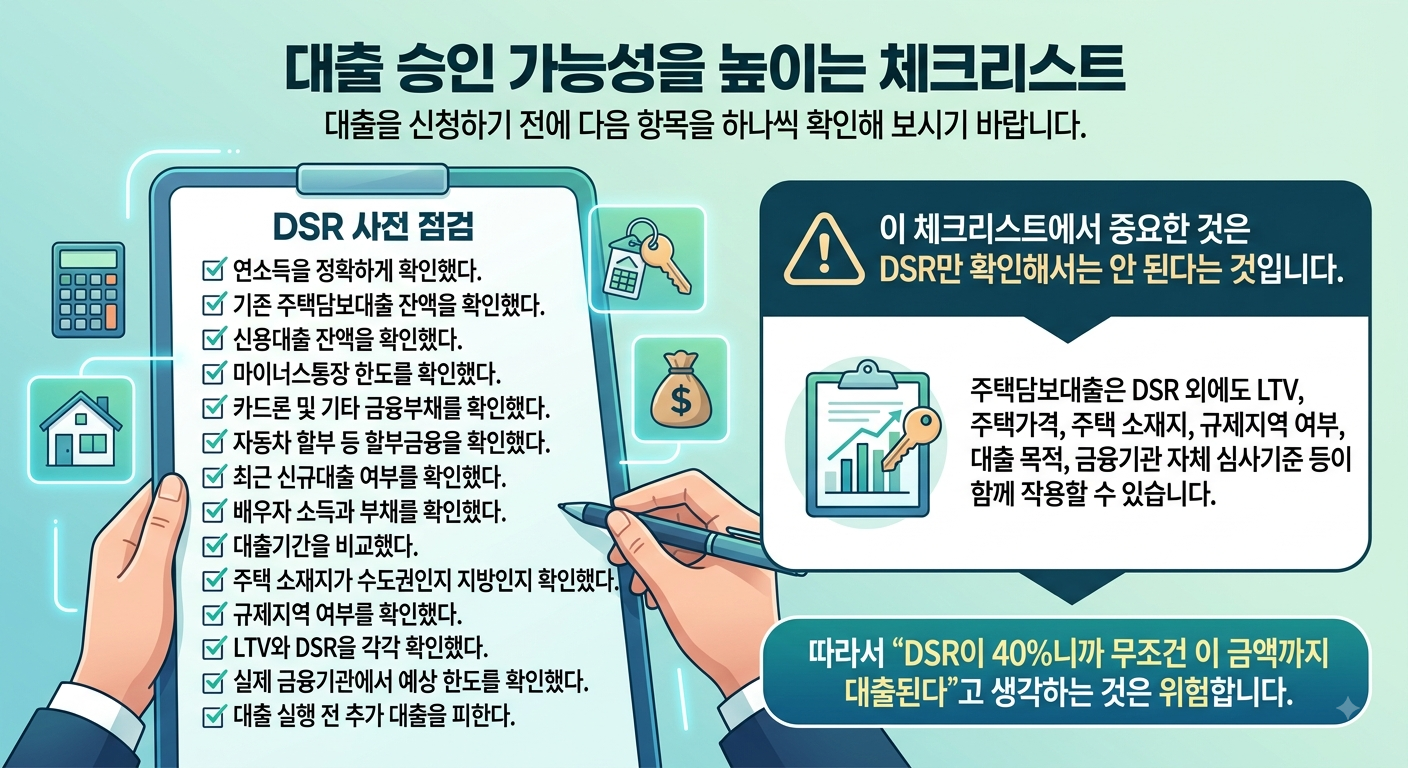 대출 승인 가능성을 높이는 체크리스트