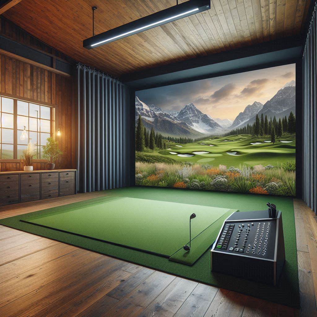 스크린골프장 배경