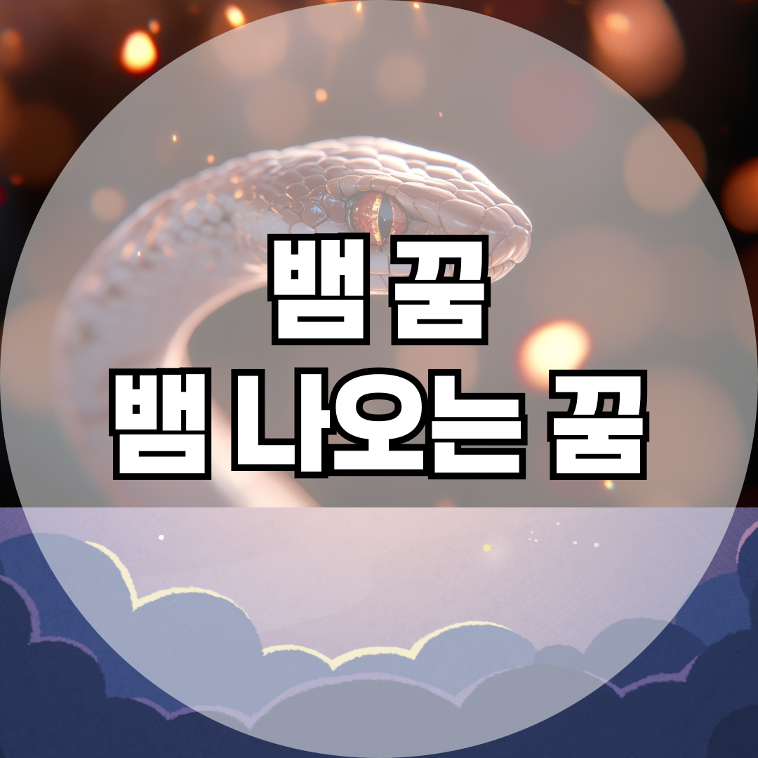뱀 꿈 해몽 총정리: 길몽일까, 흉몽일까?