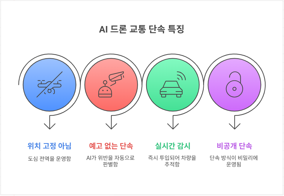 AI 드론 교통 단속 특징