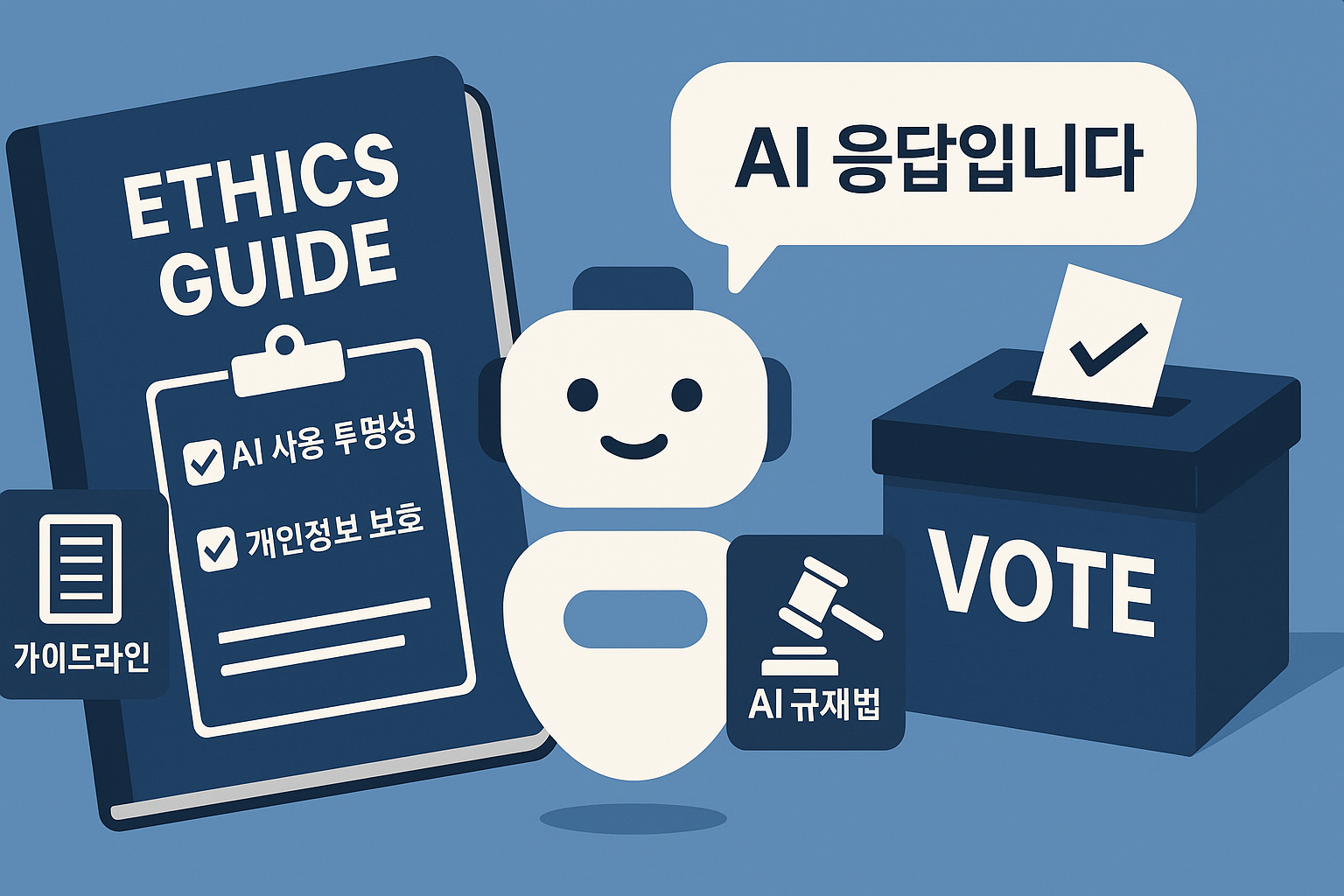 "AI 캠페인의 윤리적 쟁점과 법적 대응"에 대한 이미지입니다.