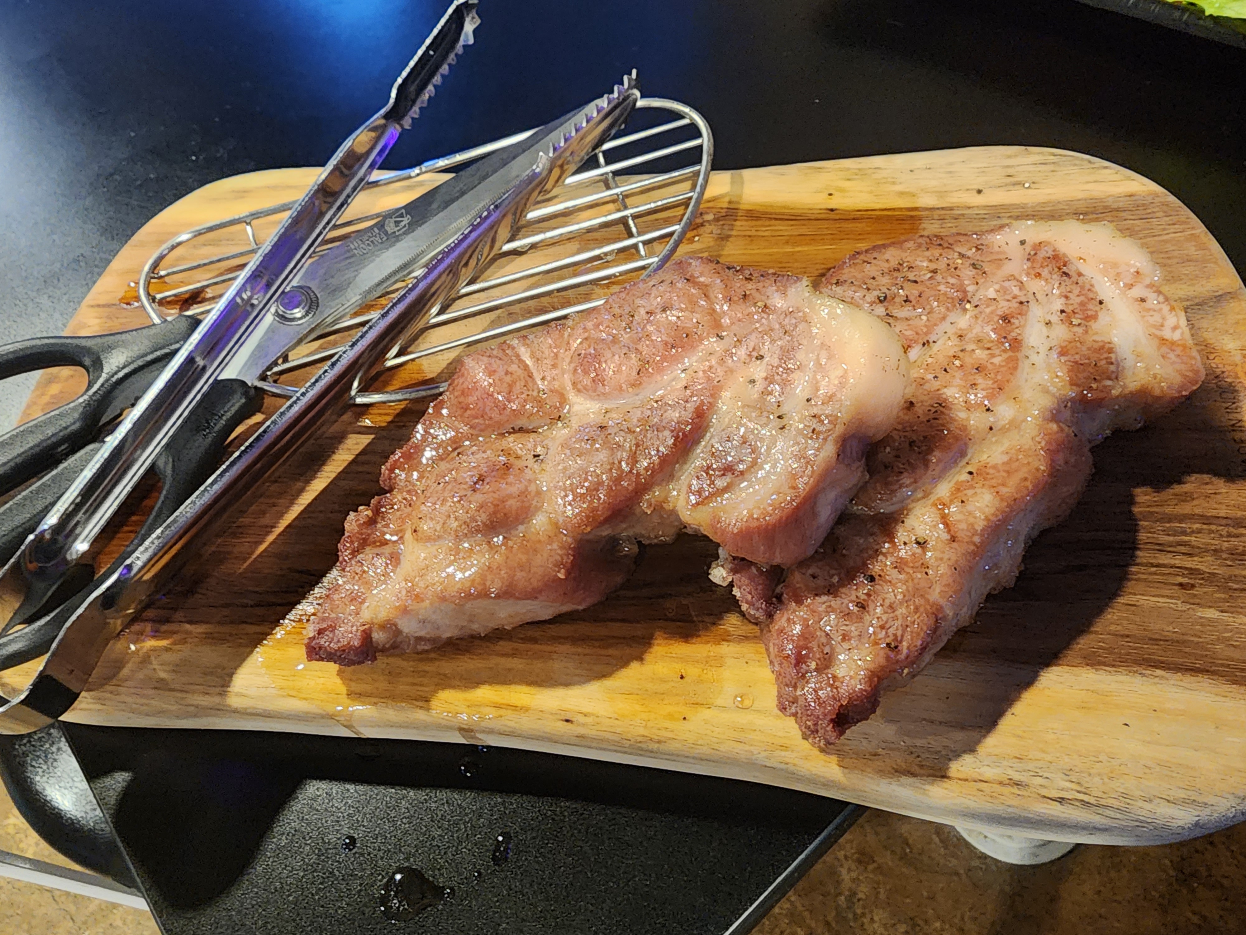 프라이드 꽃목살