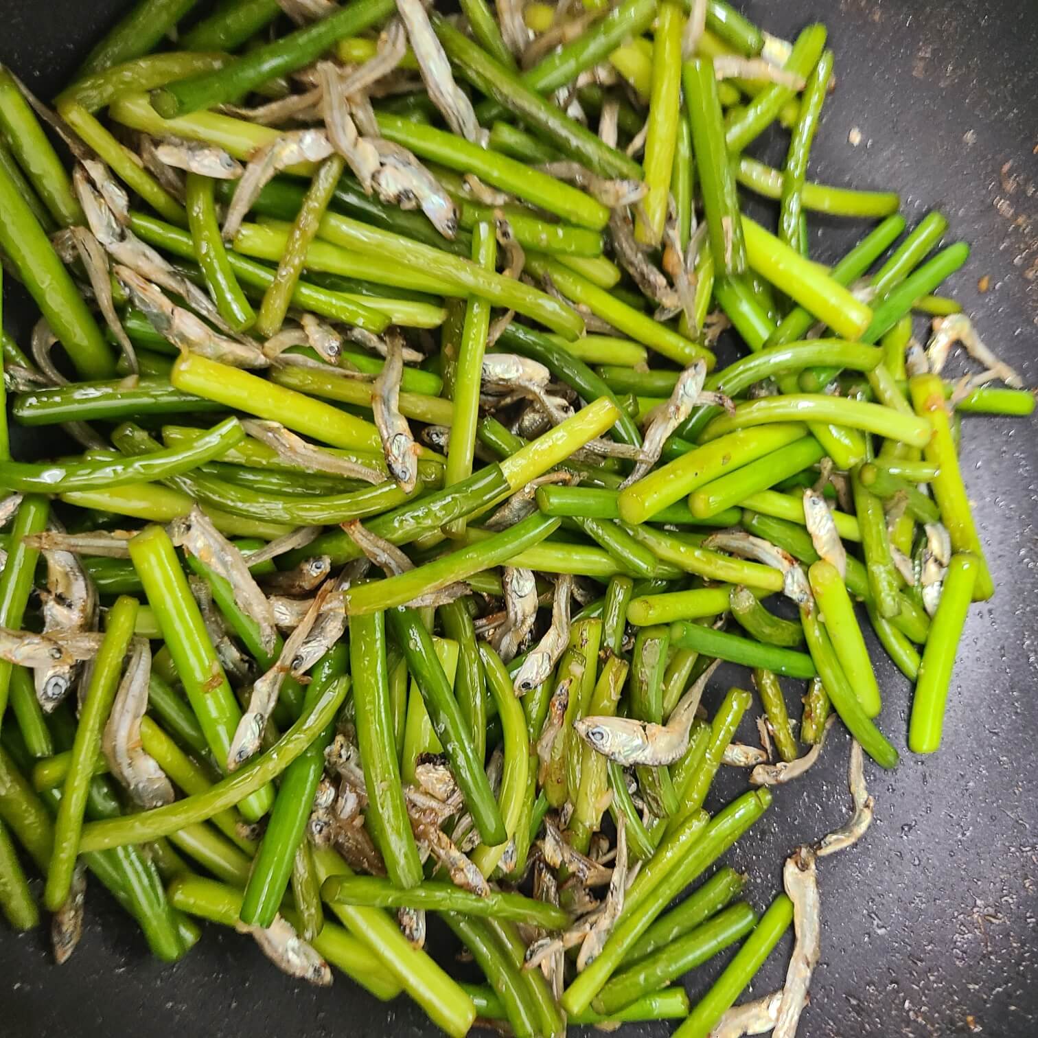 멸치 마늘쫑 볶음 만들기